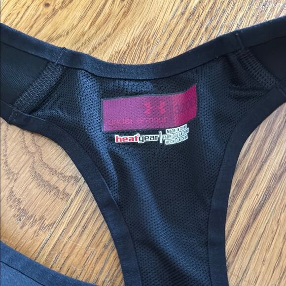 2 Under Armour Black and Purple Sports Bra Racerback Design - Picture 2 of 5